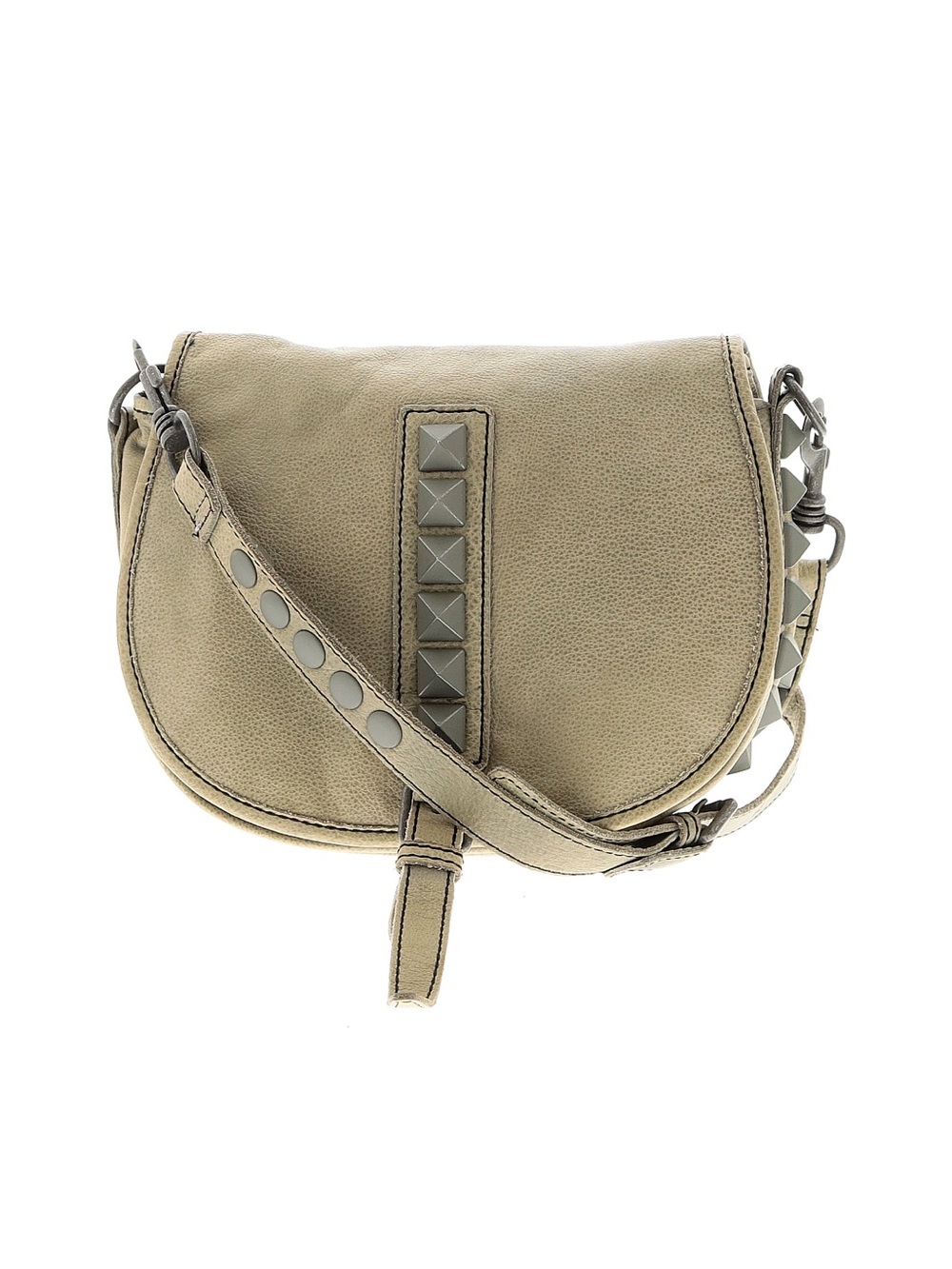 Leibeskind Berlin leather studded crossbody bag